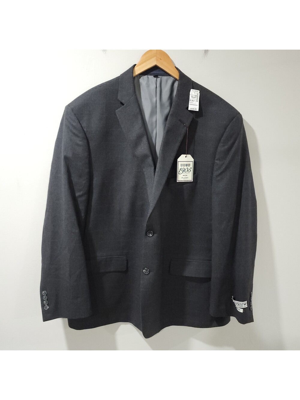 NWT Jos A Bank 1905 Tailored Fit Wool Blazer Jacket Sport Coat Plaid 52R 47W